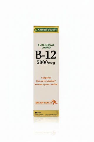 B12, Sublingual Liquid, 5,000 mcg, 59 ml, Nature's Bounty - superfoodsnz-jane