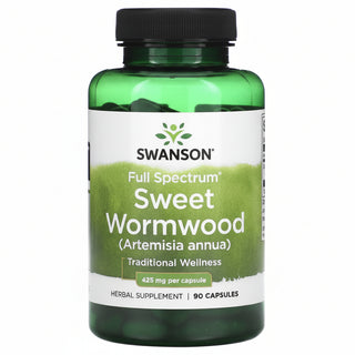 Swanson Full Spectrum Sweet Wormwood supplement bottle on a white background