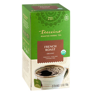 Teeccino French Roast Herbal Tea, 25 Tea Bags, Teeccino