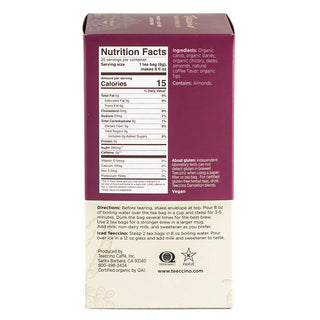 Teeccino ,Java, Medium Roast Herbal Tea, 25 Tea Bags