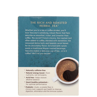 Teeccino Dandelion Dark Roast Herbal Tea, 10 Tea Bag Box