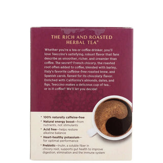 Teeccino Vanilla Nut Roasted Herbal Tea, 10 Tea Bags