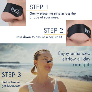 BettaSilk Nasal Strips, 30 Strips, Betta Sleep