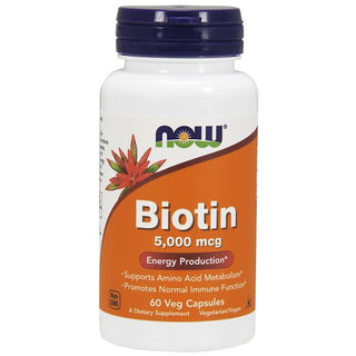 Biotin, 5,000 mcg, Now Foods - superfoodsnz-jane