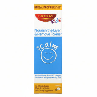 Bioray Kids Herbal Drops packaging on a white background