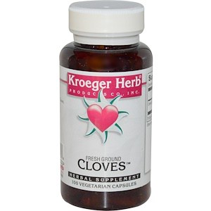 Kroeger Herb Co Fresh Ground Cloves 450mg 100 Veggie Caps | Syzygium Aromaticum | Digestive Support - superfoodsnz-jane