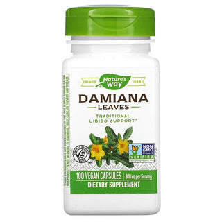 Damiana, Leaves, 400 mg, 100 Capsules, Nature's Way