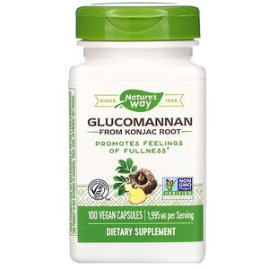 Nature's Way Glucomannan Konjac Root 1995mg 100 Vegan Capsules | TRU-ID Certified - superfoodsnz-jane