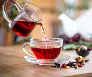 Heartease Hawthorn, Hibiscus, Strawberry Herbal Tea, The Herbalists