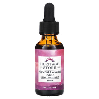 Nascent Colloidal Iodine, 1 fl oz (30 ml), Heritage Store - superfoodsnz-jane