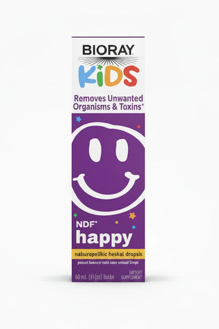 Kids, NDF Happy, Peach, 2 fl oz (60 ml), Bioray - superfoodsnz-jane