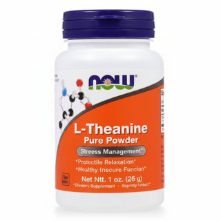 L-Theanine, Pure Powder, 28 g, Now Foods - superfoodsnz-jane