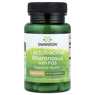 Lactobacillus Rhamnosus With FOS, 60 Vegan Capsules, Swanson
