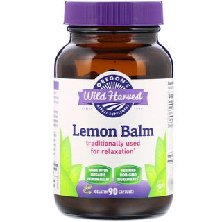 Oregon's Wild Harvest Lemon Balm 90 Capsules | Organic Melissa officinalis - superfoodsnz-jane