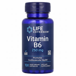 Vitamin B6, 250 mg, 100 Vegetarian Capsules, Life Extension - superfoodsnz-jane