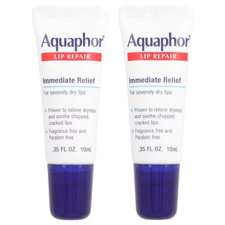 Lip Repair, Value Pack, Two(2),35 FL oz, 10 ml Tubes, Aquaphor