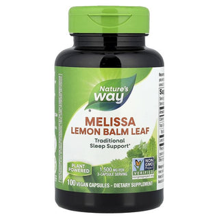 Lemon Balm Leaf, Melissa, 1,500 mg, 100 Vegan Capsules, Nature's Way