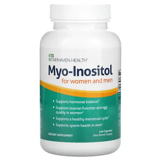 Myo Inositol, For Women and Men, 120 Capsules, Fairhaven Health - superfoodsnz-jane