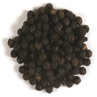Tellicherry Whole Black Peppercorns, Organic, 100g, Frontier Natural Products - superfoodsnz-jane