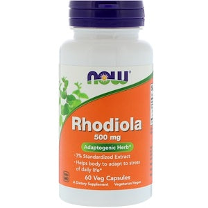 Rhodiola, 500 mg, 60 Vcaps, Now Foods - superfoodsnz-jane