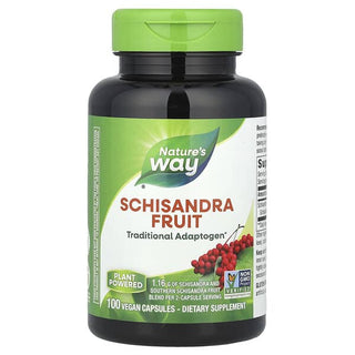 Schisandra Fruit, 1,160 mg, 100 Capsules, Natures Way - superfoodsnz-jane