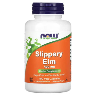 Slippery Elm 400 mg, 100 capsules, Now Foods - superfoodsnz-jane