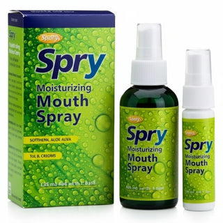 Spry, Moisturizing Mouth Spray, Light Mint, 2 Pack, 134 ml, Xlear - superfoodsnz-jane