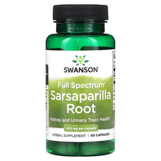 Sarsaparilla Root, Full Spectrum, 450 mg, 60 Capsules, Swanson - superfoodsnz-jane