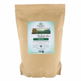 Tulsi Holy Basil Loose Leaf Tea, 100g, Organic India - superfoodsnz-jane